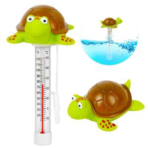 Forme d'animal domestique avec ficelle Piscines intérieures extérieures Spas Bains à remous Aquariums Thermomètre à eau de piscine flottant à grand affichage - Product Image 1