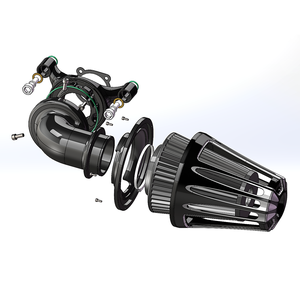 Filtro dell'Aria Deep Style per Harley Sportster Street Road Glide King Touring Softail - Product Image 5