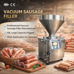 เครื่องบรรจุไส้กรอกอัตโนมัติประสิทธิภาพสูง เหมาะสำหรับไส้กรอกอเมริกัน ฮอทดอก ไส้กรอกฝรั่งเศส และไส้กรอกโปแลนด์คีลบัซา - Product Image 1