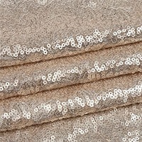 Nappe de fête de mariage à paillettes d'or de luxe scintillant en gros de rectangle rond