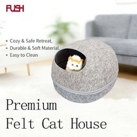 Niche pour chat en feutre thermoformé sur mesure, écologique, amovible et lavable, fabrication OEM ODM