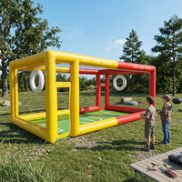 Arène de jeu de drone gonflable hermétique pour entraînement de drones, avec obstacles et cage portable pour UAV