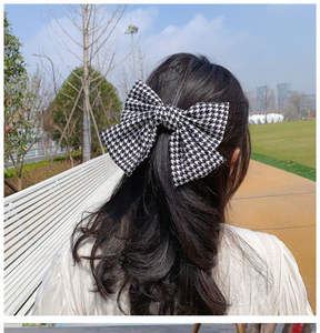 Moda morbido mille uccelli reticolo primavera archi fermagli per capelli forcina per capelli fiocchi per capelli Boutique Clip per capelli accessori per bambini - Product Image 3