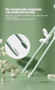 Palillos de Práctica para Niños en 3 Colores, Palillos Chinos Ajustables 360° para el Hogar, Cocina y Comedor, Vajilla para Bebés, Entrenamiento para Comer y Aprender - Product Image 5