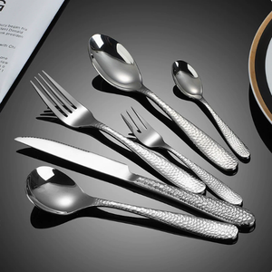 Bán buôn và bán hàng của cấp thực phẩm thép không gỉ rèn dao dĩa thìa Bộ đồ ăn cưới bạc Bộ và khách sạn các mặt hàng - Product Image 6