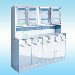 Armoire à médicaments en acier inoxydable Joyful Abundance SLV-D4015, armoire de rangement pour instruments hospitaliers - Product Image 1