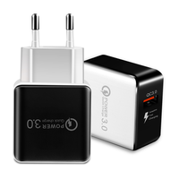 Bộ Sạc USB Bộ Sạc Nhanh 3.0 Bộ Sạc Nhanh Bộ Sạc Nhanh Cổng USB Đơn Phích Cắm Chuẩn Châu Âu Cho iPhone, Bộ Sạc Tường USB QC3.0 Phích Cắm Hoa Kỳ