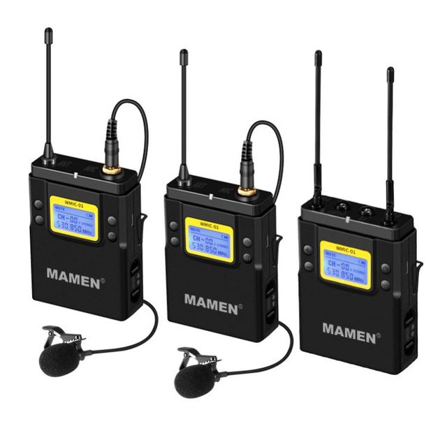 Professional Interview Wireless Microphone Recording for Dslr Camera Smart Phone