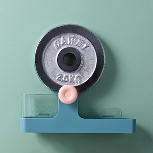 Multifunctional Single-Tier Plastic Wall Rack for Bathroom <b>Hair</b> <b>Dryer</b> <b>Stand</b> with No-Punch Holder - Product Image 5