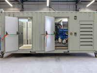 Groupe électrogène diesel modulaire 1500 kW 480 V à démarrage automatique, conforme RoHS, écologique, pour la production d'énergie dans les projets verts mondiaux