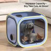 Séchoir pour animaux de compagnie automatique mains libres pour le bain et le séchage des poils de chats et chiens toutes saisons