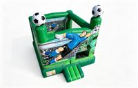 Castillo Inflable de Fútbol Americano 3D Fun Bounce, 17x17x13 pies, de Grado Comercial, de PVC, para Fiestas y Carnavales
