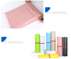Bolsa de correo de polietileno reciclable personalizada respetuosa con el medio ambiente, paquetes de ropa, bolsas de embalaje de plástico para ropa - Product Image 6