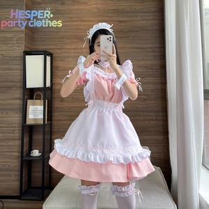 HESPER Miracle Nuannuan World Travels Red Wine Cute Maid Outfit Lolita Cosplay Hand Game with Dress Sets - Product Image 2