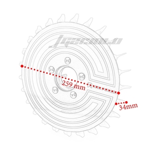 오토바이 액세서리 알루미늄 휠돔 림 커버 프론트 휠 디스크 커버 ITALJET 드래그스터용 - Product Image 6