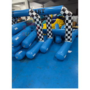 Pista de Carreras Inflable de PVC Personalizada para Interiores/Exteriores y Juegos de Autos de Choque para Niños en Parques de Trampolín - Product Image 2