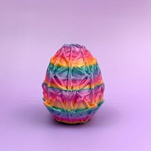 3D Printed Rose Spider <b>Egg</b> Set-Mid Century Modern Halloween Graduation & Easter <b>Decorative</b> Sculpture with Movable Joints - Product Image 3