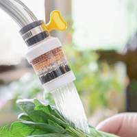 Filtre de robinet domestique amovible et lavable à six couches, filtre universel anti-éclaboussures pour économiseur d'eau de douche et robinet de cuisine