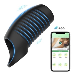 Wieder verwendbare Silikon-Penis ringe für Erwachsene für Männer Vibrierender Penis-Ärmel-Extender Enlarger Enhancer Ball Stretch Kondom Sexspielzeug - Product Image 5