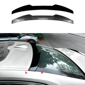 Bmw Rear Spoiler Piano Black Carbon Fiber Texture ABS Wing Shaped Trunk Lip For 7 Series G11 G12 2016 2022 - Product Image 1