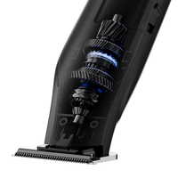 Tondeuse à barbe électrique professionnelle de précision pour hommes avec écran LED et chargement USB, compatible RV, prise en charge de la langue allemande, pour usage domestique et hôtelier