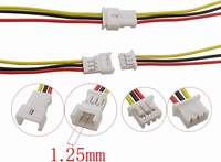 Kabel Harness Mikro Kustom dengan Konektor Terminal JST 1.25mm 3-Pin untuk Aplikasi Elektronik Sepeda Motor dan Mobil, Berperingkat IP66