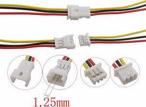 สายเคเบิลไมโครแบบกำหนดเองพร้อมขั้วต่อสายไฟ JST รุ่น XH, SM, PH, GH ขนาด 1.25 มม. แบบ 3 ขา - Product Image 6