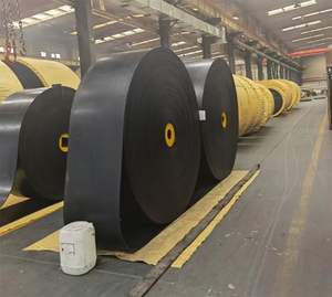 Bande transporteuse à paroi latérale / à dessus rugueux en chevron DIN22102 EP série NN 800 mm 1400 mm, bande de mine à paroi ondulée / coupe de pierre de ciment - Product Image 4