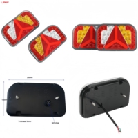 Nueva Luz Trasera Universal para Remolque con Certificación E Mark, Resistente al Agua IP67, Luces Traseras LED de 12V/24V con Conector de 5 Pines