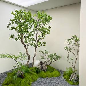 Искусственная древесина, искусственные зеленые растения, внутреннее ландшафтное украшение, украшения, атмосфера и создание ландшафта - Product Image 1
