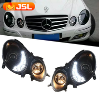 Pour mercedes-benz W211 2002-2009 phare modernisé phare de voiture LED avec clignotant DRL lentille phare au xénon assemblage de voiture