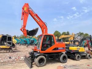 Excavatrice sur pneus d'occasion Doosan DH150 de haute qualité, 15 tonnes, pièces d'origine, garantie fournie, attache rapide, brise-roche - Product Image 4