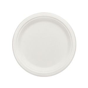 Assiette jetable quotidienne pour la maison, en bagasse de canne à sucre, durable et compostable - Product Image 1