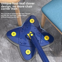 Offre Spéciale Vadrouille Plate Grande Multifonction 3-en-1 avec Tête Rotative et Recharge Microfibre pour Outils de Nettoyage Domestique Vadrouille Triangle