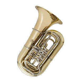 <span class=keywords><strong>Tuba</strong></span> <span class=keywords><strong>Trompette</strong></span> Professionnelle SEASOUND OEM Bb à 4 Pistons Rotatifs Dorés, Alésage de 20 mm, Diamètre du Cloche de 375 mm, JYTU0746 - Product Image 1