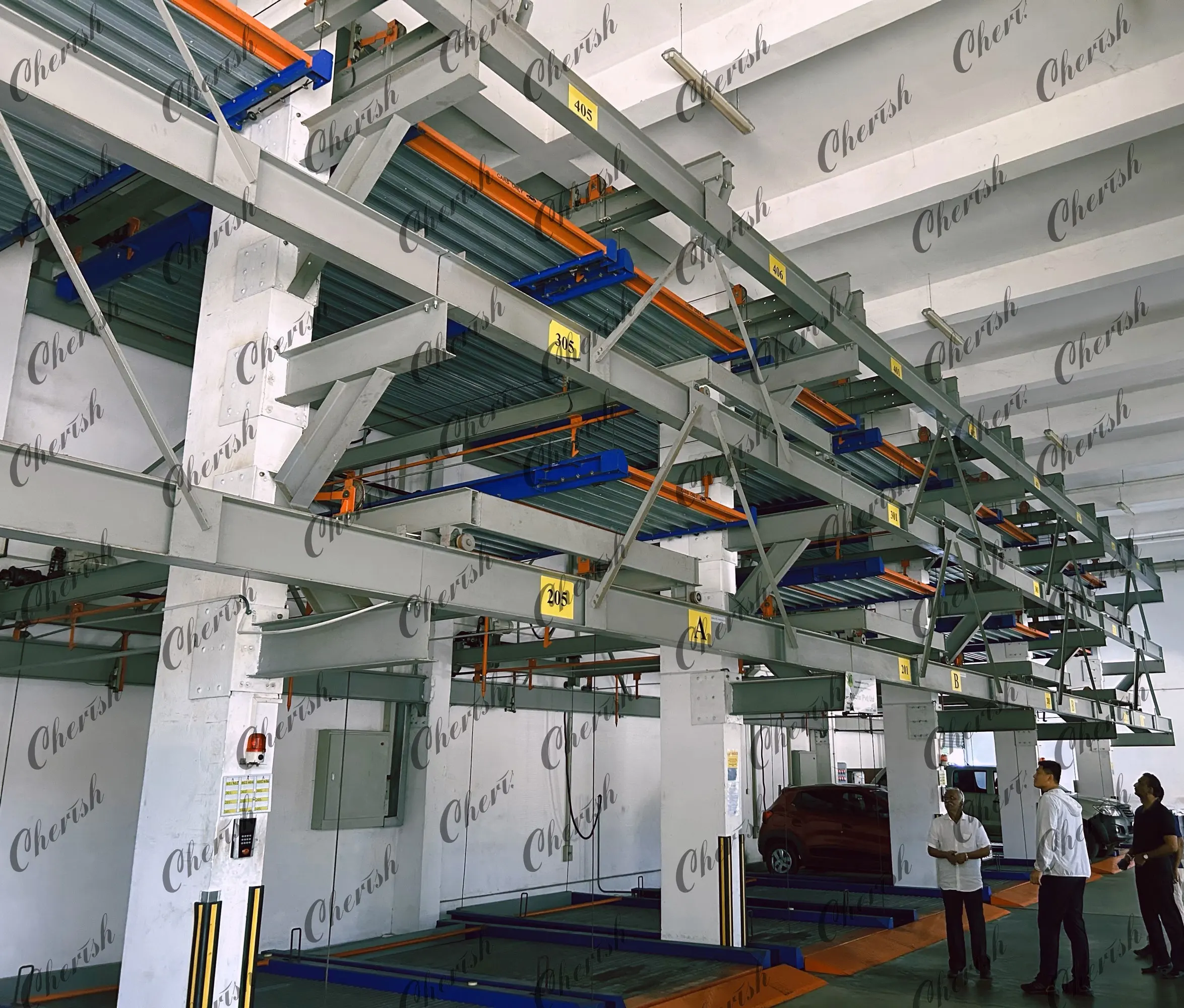 Système automatisé de stationnement de véhicules à puzzle à plusieurs niveaux a glissé et ascenseur de stationnement de voiture
