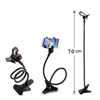 Pour lit tablette voiture support de montage prend en charge iPhone XS Samsung Flexible Long bras support universel pour téléphone portable support paresseux avec pince