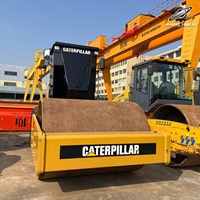 Compacteur à tambour unique CAT CS76 d'occasion robuste disponible pour expédition maritime mondiale