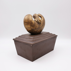 OEM angelo bronzy con cenere funeraria infantile urna da cremazione artigianale in resina artigianale di medie dimensioni urne umane - Product Image 5
