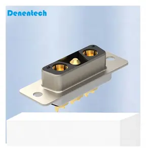 Denentech Connecteur femelle D-Sub haute puissance 3W3 Type de soudure Connecteur D-Sub plaqué or avec emballage de plateau