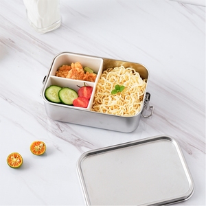 Lekfre thép không gỉ Hộp Ăn Trưa với khóa thêm khoang Hộp Ăn Trưa thép không gỉ <span class=keywords><strong>Bento</strong></span> Hộp Ăn Trưa cho thực phẩm tươi sống Hộp Ăn Trưa - Product Image 1
