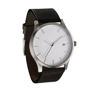 Montre à quartz classique et simple pour homme avec fonction calendrier, aiguille des secondes rouge, bracelet en cuir marron, style décontracté et professionnel, vente en gros - Product Image 6