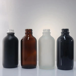 Salida de fábrica 120ml ámbar negro mate blanco <span class=keywords><strong>Boston</strong></span> botella de vidrio redonda 22-400 con tapa cuentagotas - Product Image 1