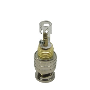 Di alta qualità <span class=keywords><strong>BNC</strong></span> maschio 75ohm placcato oro connettore a molla per RG58 RG59RG6 cavo - Product Image 3
