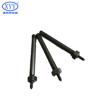 Vis autotaraudeuses métriques M6*1 en acier inoxydable 304 avec traitement de surface noir, clé pour usage général