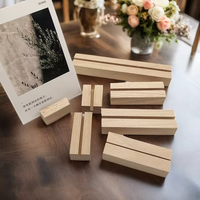 Base en bois de hêtre de haute qualité support Photo trophée Base porte-cartes à collectionner Menu carte affichage organisateur de bureau bois décoratif