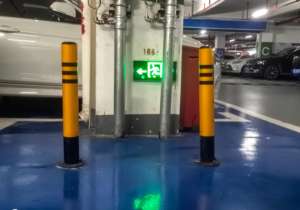 عمود تحذير عاكس من الصلب حاجز وقوف السيارات في الهواء الطلق - Product Image 3