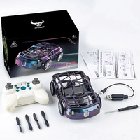 Voiture Volante Télécommandée 2-en-1 Air-Terre 2.4GHz RC avec Mode Sans Tête et Lumières, Jouet Véhicule Électrique RC