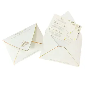 멋진 럭셔리 봉투 종이 인쇄 장식 웨딩 종이 봉투 초대 종이 봉투 도매
