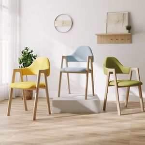 Nordic Minimalist Dining Chair Upholstered Wooden Frame For Home Restaurant Commercial Use - Product Image 2